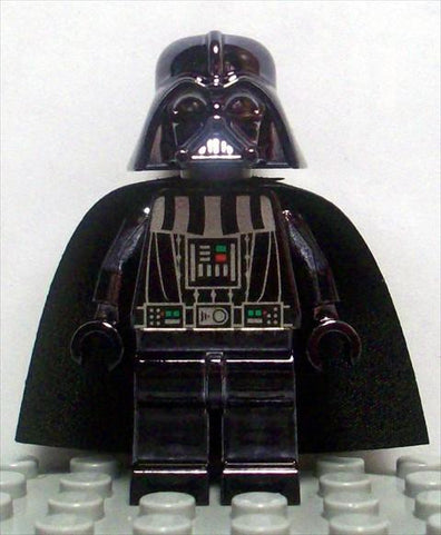 LEGO Minifigure -- Darth Vader - Chrome Black-Star Wars / Star Wars Episode 4/5/6 -- SW0218 -- Creative Brick Builders